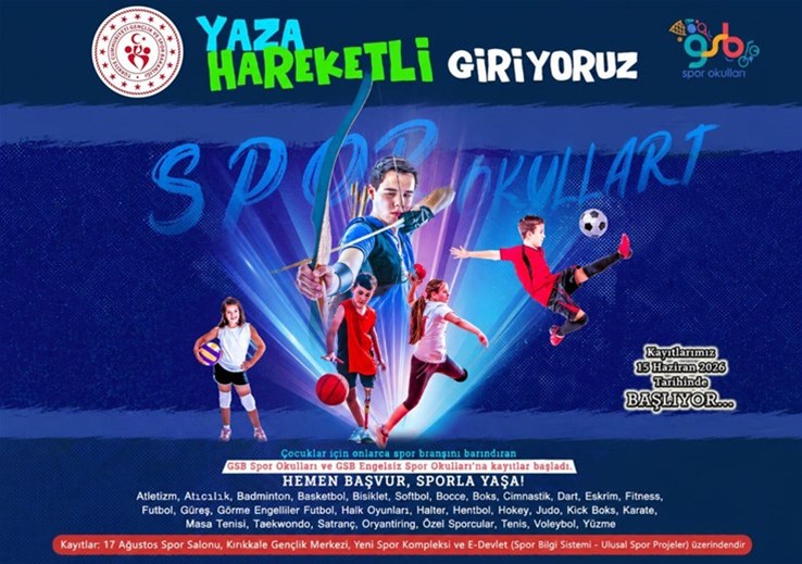 GSB SPOR OKULLARI ve GSB ENGELSİZ SPOR OKULLARI KAYITLARIMIZ BAŞLIYOR!